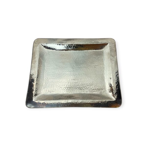 Silver rectangular tray