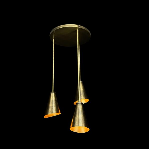 Modern copper ceiling lamp